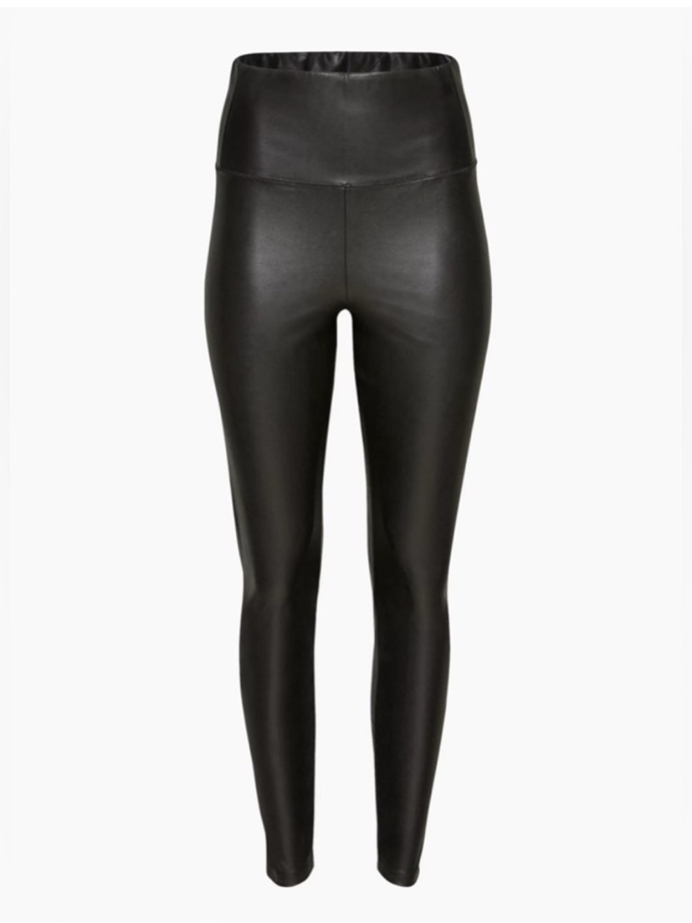 Aritzia Wilfred High-Waist Faux Leather Leggings - Black